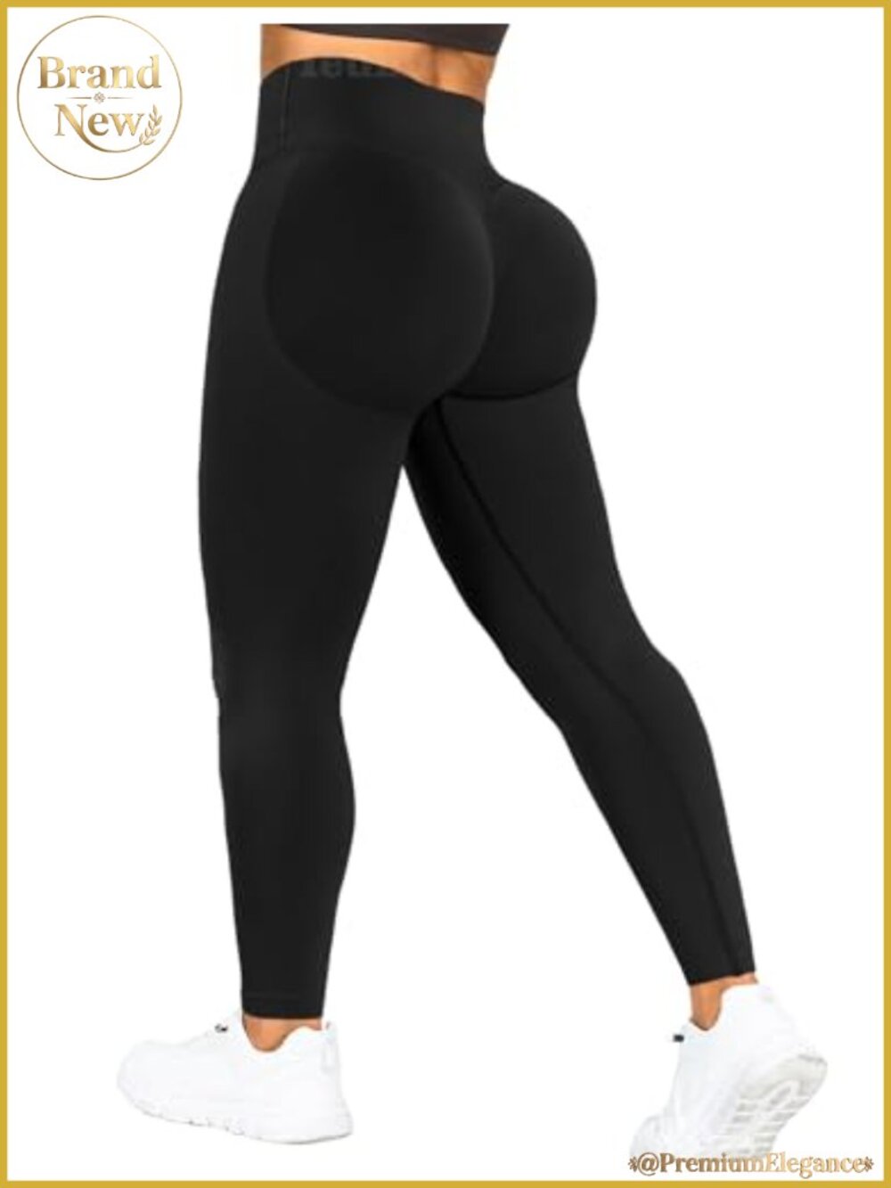 Scrunch Butt Lifting Leggings Crossover Waist Yoga Pants Seamless